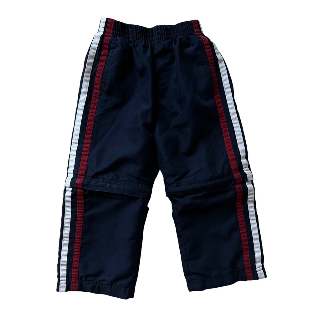 Polo by Ralph Lauren Kids Navy Zip Off Track Pants with Red and White Stripes